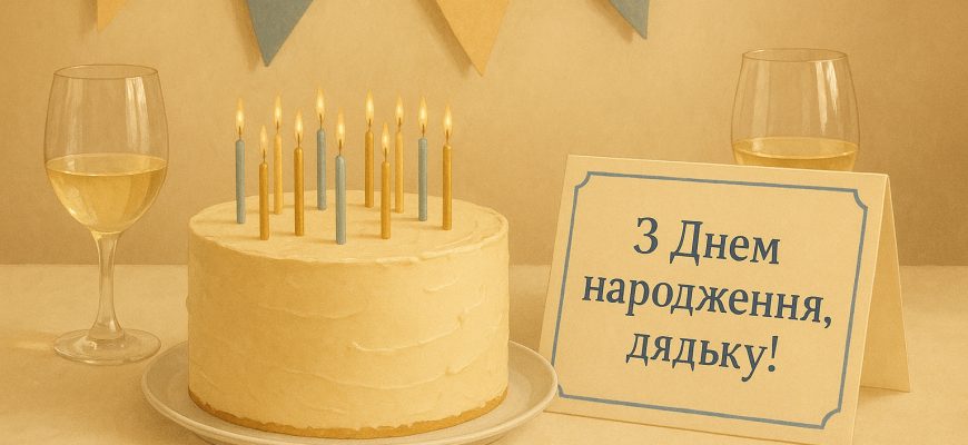 привітання з днем народження дядьку