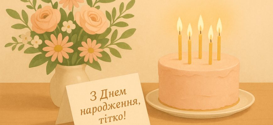 привітання з днем народження тітці