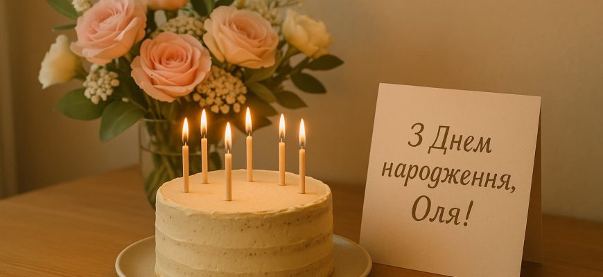 з днем народження оля