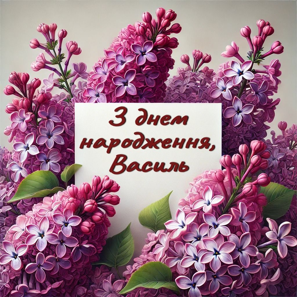 з Днем народження, Василь картинка 3