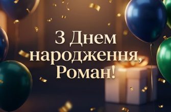 Привітання з днем народження Роман