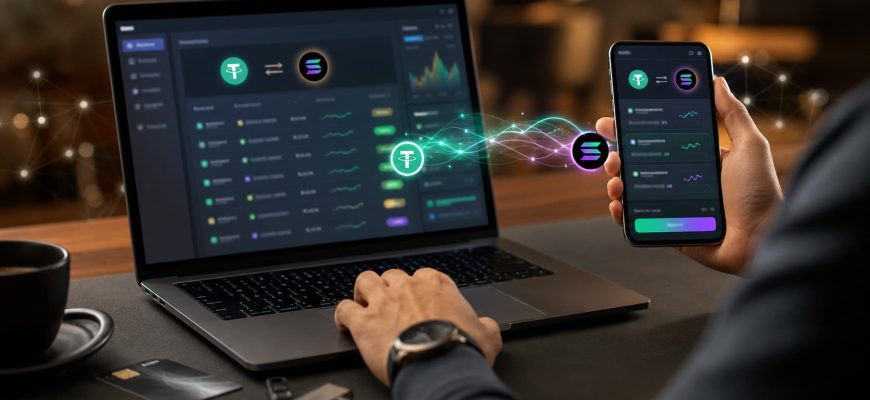 Вигідний обмін Tether (USDT) на Solana (SOL)